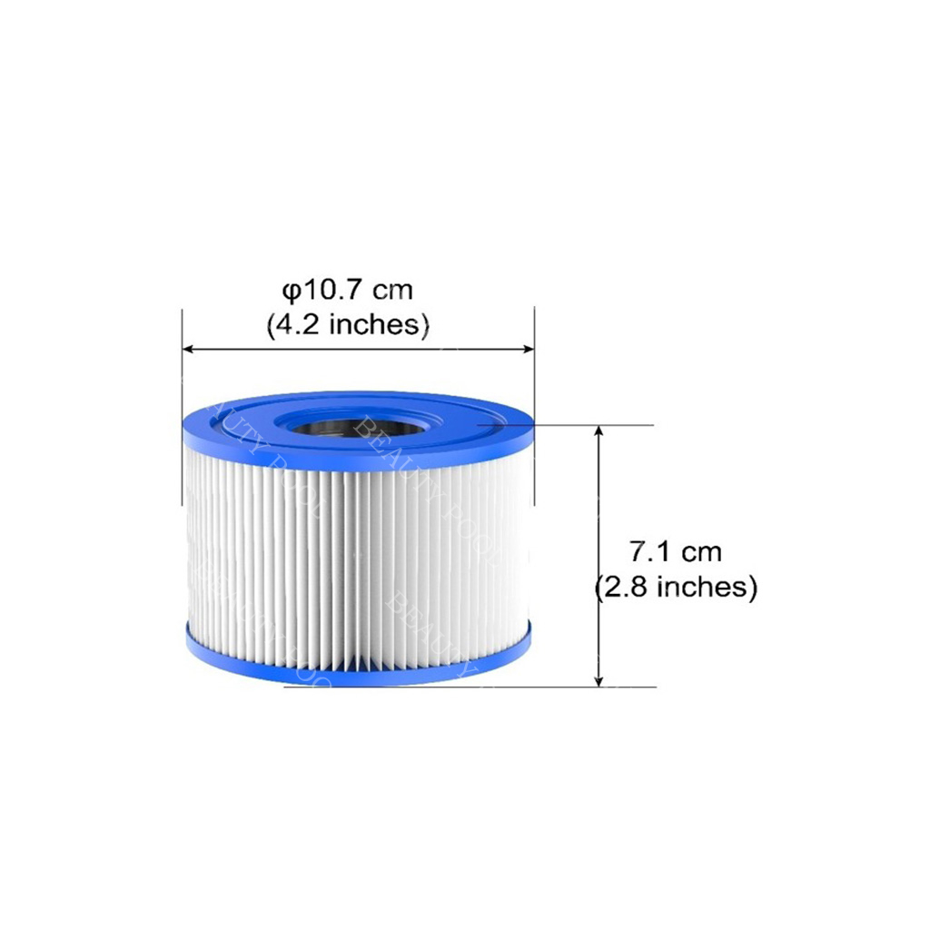 Cartuccia filtro per piscina FC600 per pulizia piscina o piscina termale per piscina termale (diametro esterno: 4 1/4 'Lunghezza 110 mm: 3 3/4 ' 95 mm)